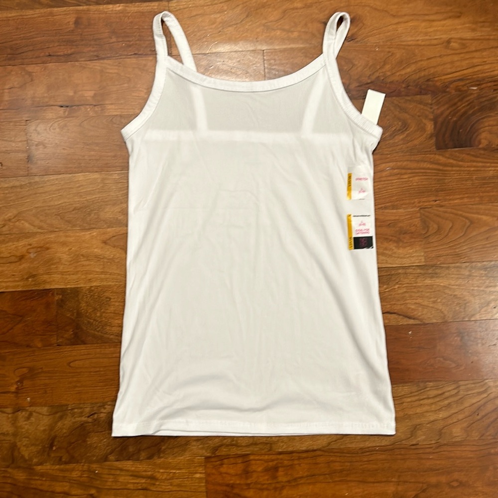 NWT white ribbed cami Large (11-13)